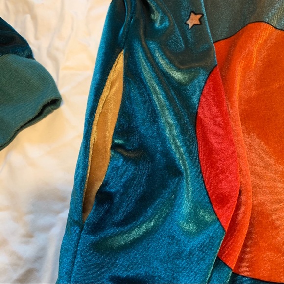 *SOLD* Aviator Nation Galaxy Velvet Hoodie Teal L - Picture 8 of 12